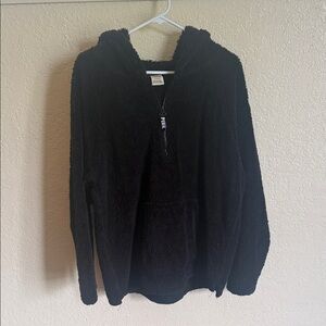 Victoria's Secret Black Fleece Hoodie